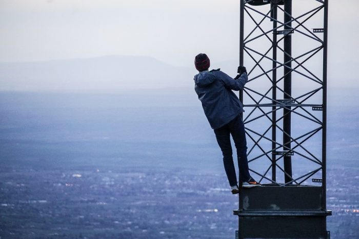 Man on mast