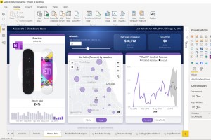 Screenshot of Power BI dashboard